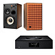 Technics SA-C600 Black + JBL L52 Classic Orange All-in-one stereo player 2 x 60W - CD/DAB/USB - Wi-Fi/Bluetooth - Fast Ethernet - Chromecast/AirPlay 2 - PHONO + Bookshelf speaker (pair)