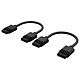 Corsair iCue Link Cable 100mm (x 2) 2 x 100mm cables for iCue Link systems
