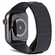 DECODED Black Magnetic Silicone Wristband Apple Watch 42/44/45 mm Magnetic silicone strap for Apple Watch 42/44/45 mm