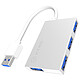 ICY BOX IB-Hub1402 Hub 4 puertos USB 3.0 (color blanco)