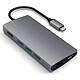 SATECHI Multiport USB-C v2 Grigio Hub USB-C 3 porte USB-A + 1 porta HDMI + 1 porta microSD + 1 porta Ethernet