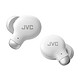 JVC HA-A25T Blanco Auriculares de botón True Wireless IPX4 - Bluetooth 5.3 - Controles/Micrófono - Duración de la batería 7,5 + 28 horas - Estuche de carga/transporte