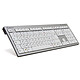 LogicKeyboard Premium PC Keyboard Clavier plat filaire - USB - interrupteurs ciseaux - fonctions multimédia - compatible PC - AZERTY, Français