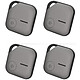 Echo Smart Tag (Pack 4) Lot de 4 badges géolocalisables compatible iPhone, iPad, Mac & Apple Watch