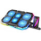 Spirit of Gamer Airblade 700 RGB 17" laptop cooler with 6 fans and 10-mode RGB backlighting