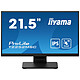 iiyama 21.5" LED Tactile - ProLite T2252MSC-B2 Ecran PC Full HD 1080p - 1920 x 1080 pixels - Tactile MultiTouch - 5 ms (gris à gris) - Format large 16/9 - Dalle IPS - HDMI/DisplayPort - Noir