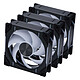 Phanteks D30-120 Regular D-RGB Black (x3) Set of 3 120 mm PWM case fans with addressable RGB lighting