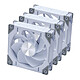 Phanteks D30-120 Reverse D-RGB White (x3) Set of 3 120 mm PWM case fans with addressable RGB lighting