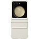 Samsung Flap Eco-Leather Cover Cream Z Flip 5 Simulated leather case for Samsung Galaxy Z Flip5