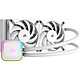 Corsair iCUE H100i RGB ELITE (Bianco) Kit di raffreddamento a liquido all-in-one da 240 mm per processore con illuminazione LED RGB