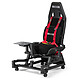 Next Level Racing Flight Seat Pro Sedile di simulazione - asta di montaggio centrale per HOTAS - poggiapiedi - imbracatura di sicurezza