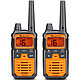 Midland XT70 Pro Hobby & Work Orange Pack of 2 IPX4 Walkie Talkies - 32 PMR446 channels - range up to 12 km - 12 hours autonomy