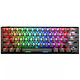 Ducky Channel One 3 Mini Aura Black (Cherry MX Speed Silver) Top-of-the-range keyboard - ultra-compact 60% format - silver mechanical switches (Cherry MX Speed Silver switches) - RGB backlighting - hot-swap switches - ABS keys - AZERTY, French