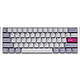 Ducky Channel One 3 Mini Mist Grey (Cherry MX Ergo Clear) Top-of-the-range keyboard - ultra-compact 60% format - transparent mechanical switches (Cherry MX Ergo Clear switches) - RGB backlighting - hot-swappable switches - PBT keys - AZERTY, French