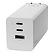 Adaptador de corriente GaN de 100 W y 3 puertos ASUS (90XB07IN-BPW010) Cargador para portátil ASUS 100W 2x USB-C / 1x USB-A - GaN