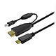 Vivolink Cable de pantalla táctil 7,5 m Cable USB-C a HDMI + USB-B - 7,5 metros
