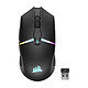Corsair NIGHTSABRE Wireless RGB Wireless gaming mouse for FPS, Battle Royale and MOBA - SLIPSTREAM WIRELESS/Bluetooth - right-handed - 26,000 dpi optical sensor - 11 programmable buttons - RGB backlighting