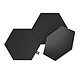Nanoleaf Shapes Limited Edition Ultra Black Hexagons Expansion Pack (3 pièces) Kit d'extension de 3 panneaux lumineux RVB modulaires intelligents - Compatible HomeKit/Alexa/Google Assistant