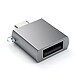 SATECHI USB-C Male to USB-A 3.0 Female Adapter - Grey USB 3.0 USB-C to USB-A adapter
