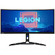 Lenovo 34" LED - Legion Y34wz-30 3440 x 1440 pixels - 1 ms (MRPT) - Widescreen 21/9 - Curved VA panel - Mini-LED - DisplayHDR 1000 - 165 Hz (180 Hz OC) - FreeSync Premium Pro - HDMI/DisplayPort/USB-C - Black