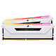 Corsair Vengeance RGB PRO SL Series - Kit d'éclairage Blanc Kit de 2 barrettes d'éclairage format RAM DDR4