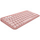 Logitech Pebble Keys 2 K380s (Pink) Bluetooth wireless keyboard - compatible with macOS, Android, Chrome OS, iOS and iPadOS - AZERTY, French