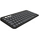 Logitech Pebble Keys 2 K380s (Graphite) Bluetooth wireless keyboard - compatible with macOS, Android, Chrome OS, iOS and iPadOS - AZERTY, French