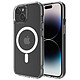 QDOS Fuerza Híbrida con Snap Apple iPhone 15 Carcasa protectora transparente con imán Snap para Apple iPhone 15