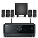 Yamaha RX-V4A Noir + Cambridge Audio MINX S325 Noir Ampli-tuner Home Cinema 5.2 - 80W/canal - Tuner FM/DAB - HDMI 8K - 4K/120Hz - HDR10+ - Wi-Fi/Bluetooth/AirPlay 2 - Multiroom + Pack d'enceintes 5.1