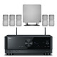 Yamaha RX-V4A Noir + Cambridge Audio MINX S325 Blanc Ampli-tuner Home Cinema 5.2 - 80W/canal - Tuner FM/DAB - HDMI 8K - 4K/120Hz - HDR10+ - Wi-Fi/Bluetooth/AirPlay 2 - Multiroom + Pack d'enceintes 5.1