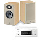 Denon RCD-N11DAB White + Focal Theva N°1 Light Wood Connected mini-system - 2 x 65 Watts - CD/DAB+/USB - Wi-Fi/Bluetooth/AirPlay 2 - HEOS Multiroom - Google Assistant and Alexa compatible + Bookshelf speaker (pair)
