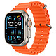 Apple Watch Ultra 2 GPS + Cellular Titanium Case Orange Ocean Band 49 mm Montre connectée 4G LTE - Titane - Étanche IP6X - GPS - Cardiofréquencemètre/ECG/SpO2/Température - Écran OLED Retina Always On - Wi-Fi 4 / Bluetooth 5.3 - watchOS 10