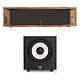 JBL L75MS + Stage SUB A100P Black Connected speakers - 5 speakers - 350 Watts - Hi-Res Audio - Wi-Fi/Bluetooth/Ethernet - Chromecast/AirPlay 2 - Multiroom - HDMI ARC - AUX/Phono + 150W wired subwoofer
