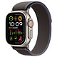 Apple Watch Ultra 2 GPS + Cellular Titanium Case Blue/Black Trail Loop 49 mm - S/M Montre connectée 4G LTE - Titane - Étanche IP6X - GPS - Cardiofréquencemètre/ECG/SpO2/Température - Écran OLED Retina Always On - Wi-Fi 4 / Bluetooth 5.3 - watchOS 10