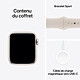 Apple Watch SE GPS (2023) Starlight Aluminium Bracelet Sport Band Starlight 40 mm - S/M pas cher