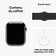 Apple Watch Series 9 GPS + Cellular Acier Inoxydable Graphite Bracelet Sport Band Minuit M/L 45 mm pas cher