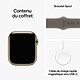 Apple Watch Series 9 GPS + Cellular Bracciale sportivo in acciaio inox oro Clay Bianco S/M 45 mm economico
