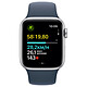 Nota Apple Watch SE GPS (2023) Silver Aluminium Sport Band Storm Blue 40 mm - M/L