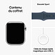 Apple Watch Series 9 GPS + Cellular Acier Inoxydable Argent Bracelet Sport Band Bleu M/L 45 mm pas cher