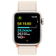 Nota Apple Watch SE GPS (2023) Starlight Alluminio Cinturino Sport Loop Starlight 40 mm