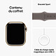 Apple Watch Series 9 GPS + Cellular Acier Inoxydable Or Bracelet Sport Band Argile M/L 41 mm pas cher