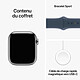 Apple Watch Series 9 GPS + Cellular Acier Inoxydable Argent Bracelet Sport Band Bleu M/L 41 mm pas cher