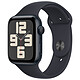 Apple Watch SE GPS (2023) Midnight Aluminium Sport Band Midnight 44 mm - S/M Smartwatch - Aluminium - Waterproof - GPS - Heart rate monitor - Retina display - Wi-Fi 2.4 GHz / Bluetooth 5.3 - watchOS 10 - 44 mm band
