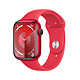 Apple Watch Series 9 GPS + Cellular Aluminium (PRODUCT)RED Sport Band M/L 45 mm Montre connectée 4G LTE - Aluminium - Étanche - GPS - Cardiofréquencemètre/ECG/SpO2/Température - Écran OLED Retina Always On - Wi-Fi 4 / Bluetooth 5.3 - watchOS 10 - Bracelet sport 45 mm