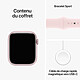 Apple Watch Series 9 GPS + Cellular Aluminium Rose Bracelet Sport Band M/L 45 mm pas cher