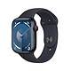Apple Watch Series 9 GPS + Cellular Aluminium Minuit Bracelet Sport Band M/L 45 mm Montre connectée 4G LTE - Aluminium - Étanche - GPS - Cardiofréquencemètre/ECG/SpO2/Température - Écran OLED Retina Always On - Wi-Fi 4 / Bluetooth 5.3 - watchOS 10 - Bracelet sport 45 mm