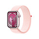 Apple Watch Series 9 GPS Aluminium Pink Sport Loop 41 mm Smartwatch - Aluminium - Water-resistant - GPS - Heart rate monitor/ECG/SpO2/Temperature - OLED Retina Always On display - Wi-Fi 4 / Bluetooth 5.3 - watchOS 10 - 41 mm sport band