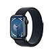 Apple Watch Series 9 GPS + Cellular Aluminium Minuit Boucle Sport 41 mm Montre connectée 4G LTE - Aluminium - Étanche - GPS - Cardiofréquencemètre/ECG/SpO2/Température - Écran OLED Retina Always On - Wi-Fi 4 / Bluetooth 5.3 - watchOS 10 - Boucle sport 41 mm