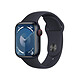 Apple Watch Series 9 GPS + Cellular Aluminium Minuit Bracelet Sport Band M/L 41 mm Montre connectée 4G LTE - Aluminium - Étanche - GPS - Cardiofréquencemètre/ECG/SpO2/Température - Écran OLED Retina Always On - Wi-Fi 4 / Bluetooth 5.3 - watchOS 10 - Bracelet sport 41 mm
