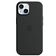 Custodia Apple in silicone con MagSafe nera per Apple iPhone 15 Custodia in silicone con MagSafe per Apple iPhone 15